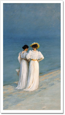 Sommerabend am Skagen Südstrand von Peder Severin Krøyer