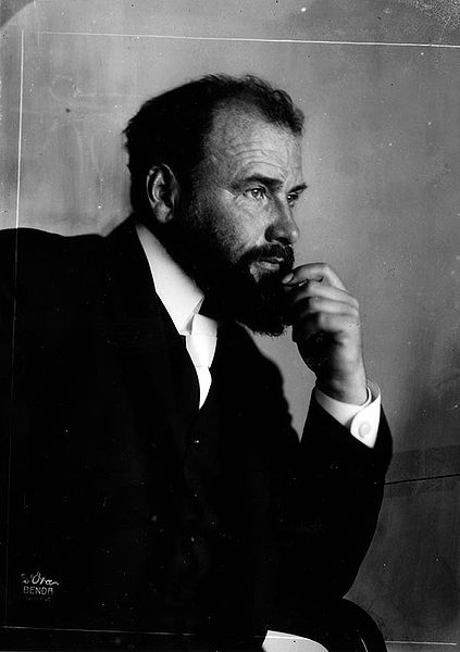 Gustav Klimt (Schwarz-Weiß-Foto)