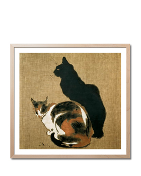 Zwei Katzen - Théophile-Alexandre Steinlen