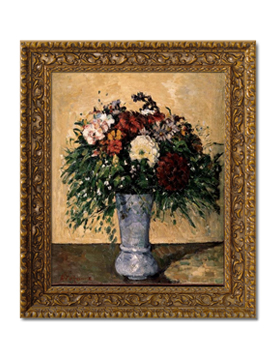 Blumen in blauer Vase - Paul Cézanne