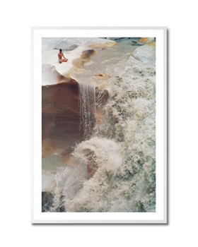 Falls of Bhagirathi river flowing at Gangotri (3020 m) (photo) - Artist Artist