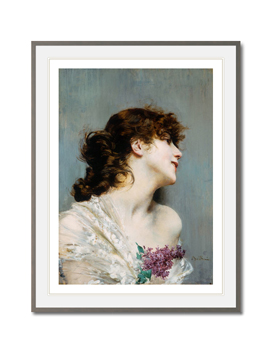 Junge Frau im Profil. - Giovanni Boldini