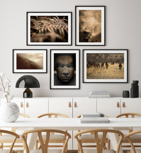 Kantenhängung im Esszimmer 