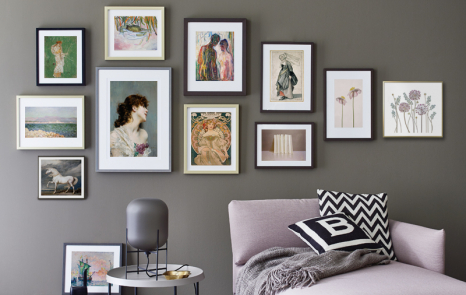 Bilder an der Wand richtig aufhängen, Hängung: Petersburger Hängung