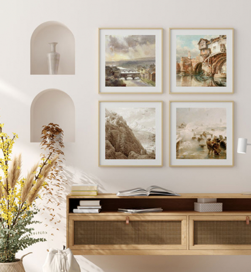 Bilder einfach im Raster aufhängen