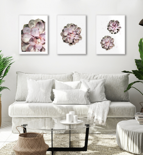 Wandbilder in Reihe aufhängen: Reihenhängung