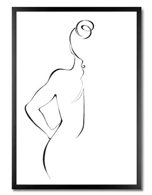 Minimalistische Linienzeichnung 