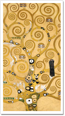 Der Lebensbaum Mittelteil von Gustav Klimt