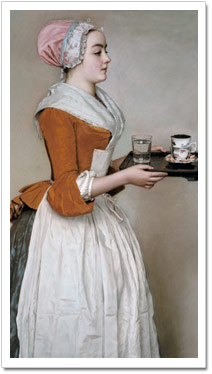Das Schokoladenmädchen - Jean-Étienne Liotard