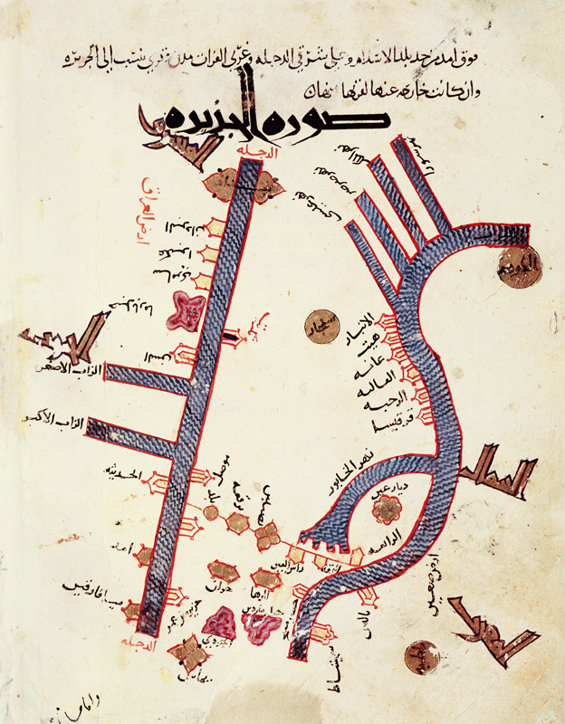 The Tigris and the Euphrates von Al Istakhri (Al-Estakhri)