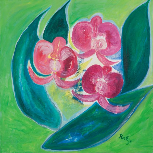 Fröhliche Orchideen von Martina Heyd-Jilg