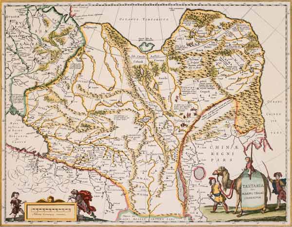 Landkarte von Sibirien von Blaeu