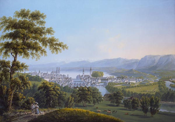 Ansicht von Zürich von Bleuler