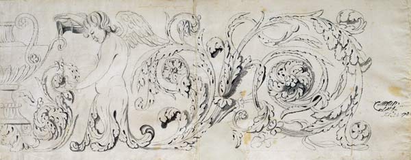 Pawlowsk, Fries im Speisesaal von Cameron