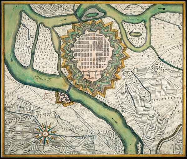 Mannheim, Stadtplan von Dietl