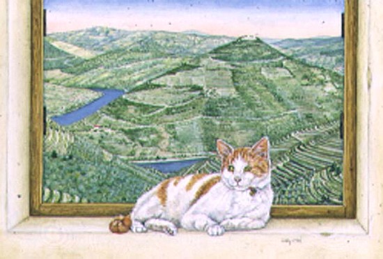 Daydreaming on the Duoro, 1996 (acrylic on panel)  von Ditz