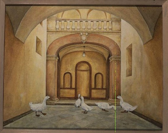 Todi Courtyard Ducks von Ditz