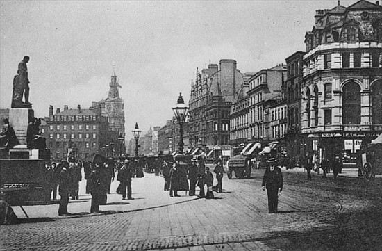 Piccadilly, Manchester, c.1910 von English Photographer