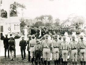 Unveiling of War Memorial, Port of Spain, Trinidad, c.1920