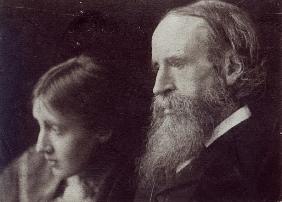 Virginia Woolf and her father Sir Leslie Stephen, c.1903
