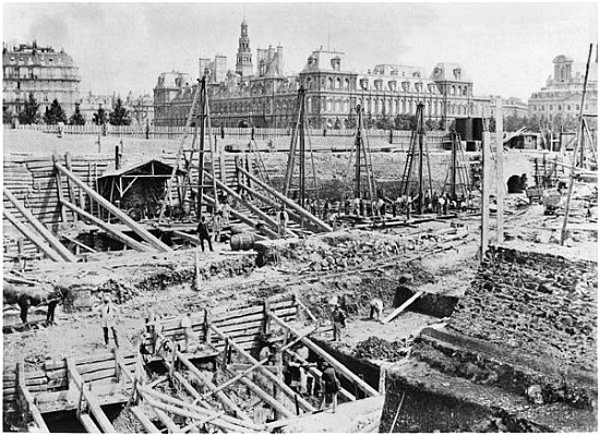 Building of the Hotel-Dieu, Paris, c.1866 von French Photographer