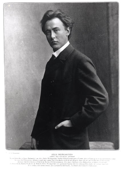Felix Weingartner (1863-1942) 1903 (b/w photo)  von French Photographer