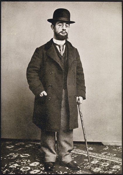 Henri de Toulouse-Lautrec, from ''Toulouse-Lautrec'' by Gerstle Mack, published 1938 (b/w photo)  von French Photographer
