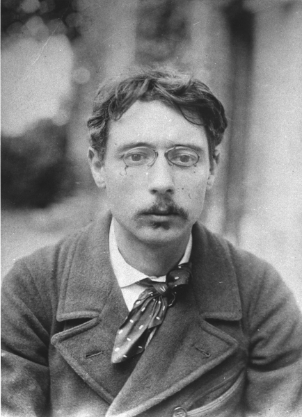 Pierre Bonnard (1867-1947) at the Relais, the Natanson''s house in Villeneuve sur Yonne (b/w photo)  von French Photographer