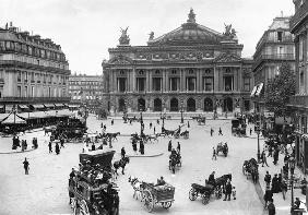 Ansicht der Pariser Oper Ende des 19. Jahrhunderts