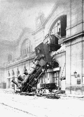 Train accident at the Gare Montparnasse in Paris on 22nd October 1895