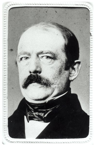Otto Von Bismarck (1815-98) 1860s (b/w photo)  von German Photographer