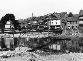 The River Nahe, Bad Kreuznach, c.1910 (b/w photo) 