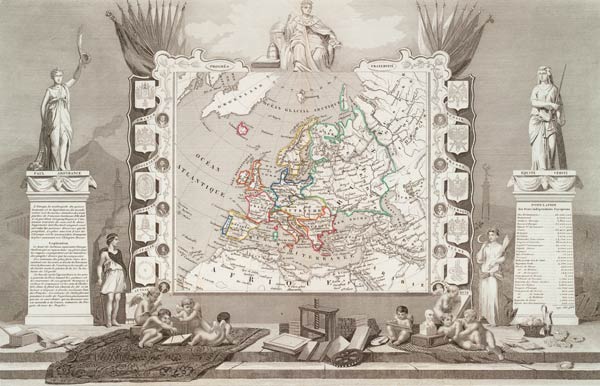 Europa-Karte von Laguillermie