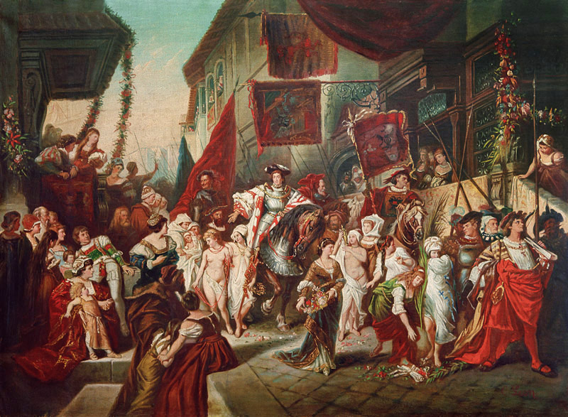 Karls V. Einzug in Antwerpen von Makart