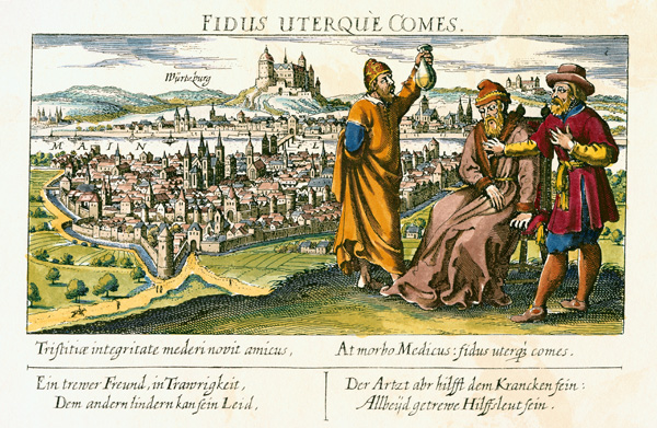 Würzburg, Stadtansicht von Meisner