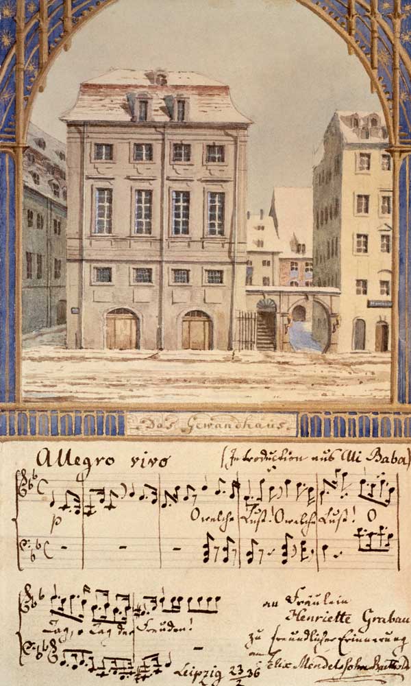 Leipzig, Altes Gewandhaus von Mendels.Bart