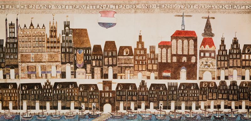 Ansicht von Rostock von Schorler