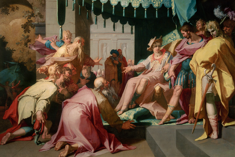 Joseph und seine Brüder von Abraham Bloemaert