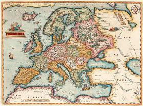 Europakarte (Aus: Theatrum Orbis Terrarum)
