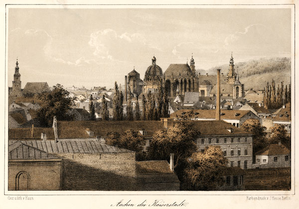 Aachen, Stadtansicht von A.C. Haun