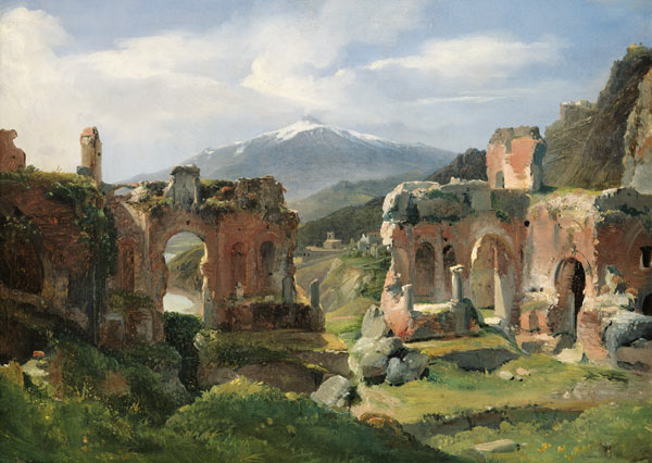 Ruins of the Theatre at Taormina von Achille Etna Michallon