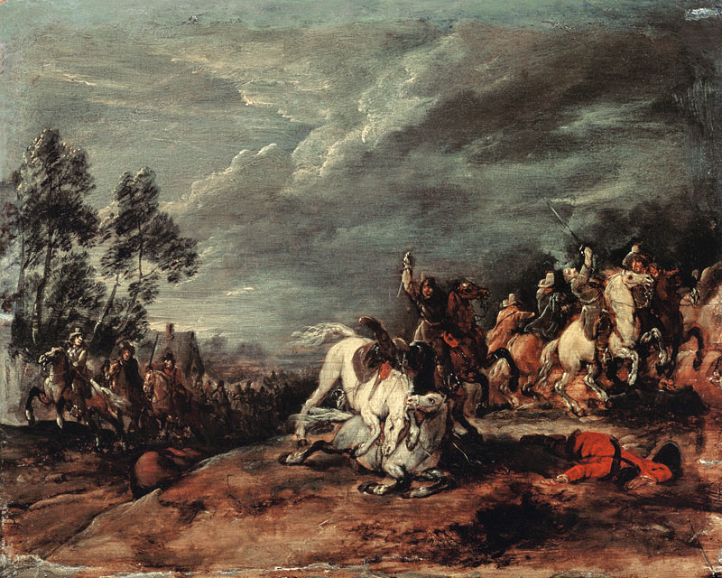 Eine Schlacht von Adam Frans van der Meulen