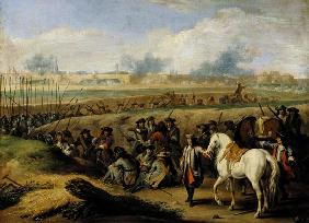 Louis XIV (1638-1715) at the Siege of Tournai
