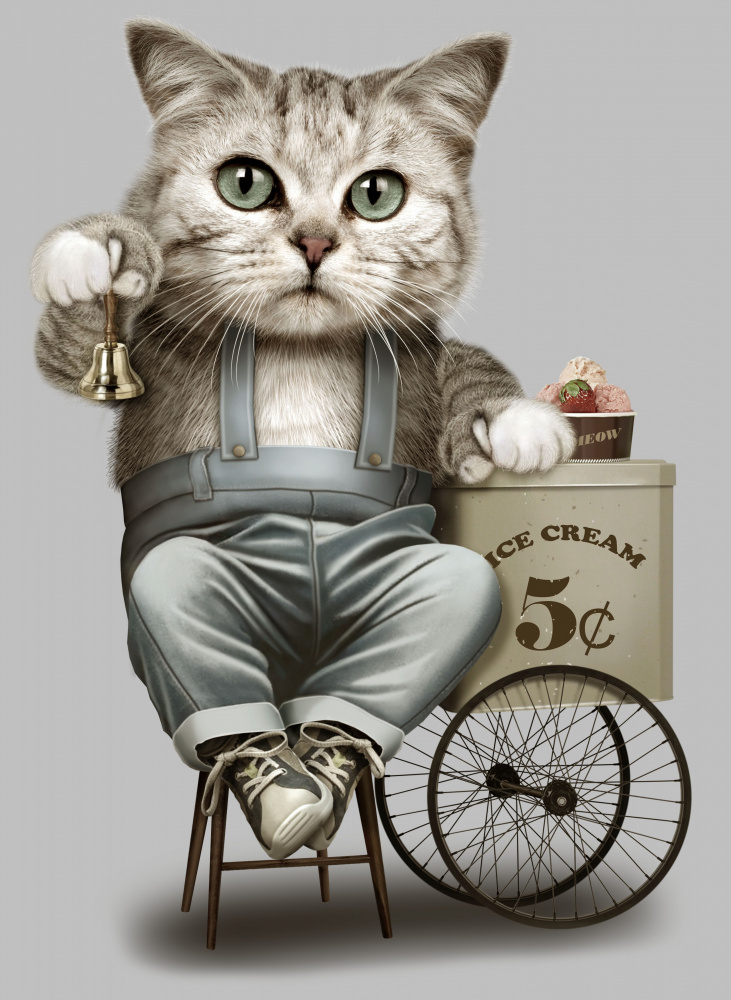 ice cream seller von Adam Lawless