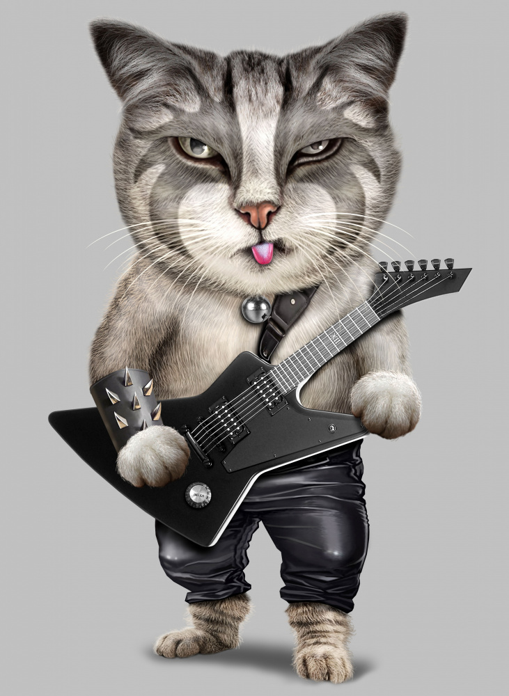 heavy metal cat von Adam Lawless