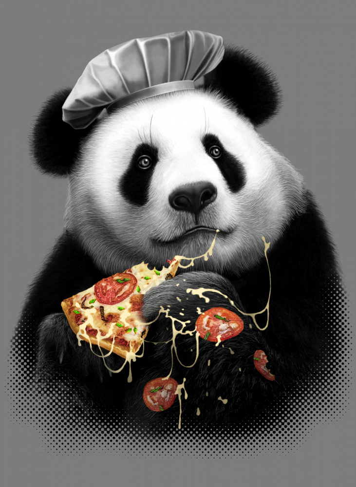 panda loves pizza von Adam Lawless