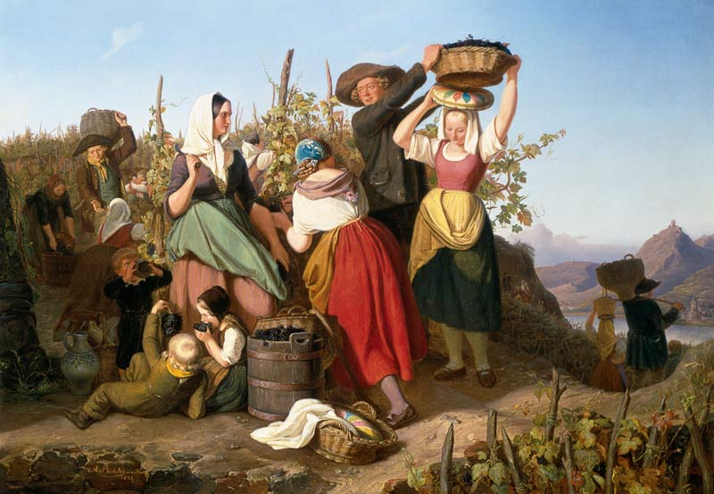 Weinlese von Adolf Richter