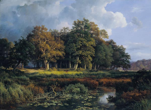 The Stangenmuhlengrund in Sachsenwald von Adolf Vollmer