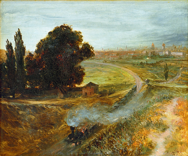 Menzel / Berlin-Potsdam Railway / 1847 von Adolph Friedrich Erdmann von Menzel