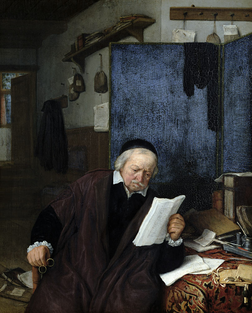 Anwalt bei seinen Studien von Adriaen Jansz van Ostade